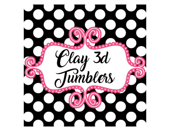 Clay 3D tumblers
