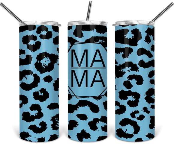Mama blue leopard